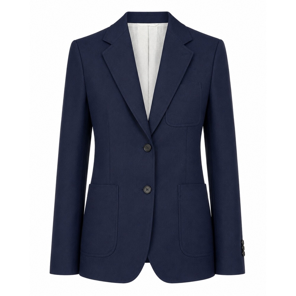 Calvin Klein 205W39NYC Navy Poly Twill Blazer Raf Simons Italy 92WWJB58 Size 6